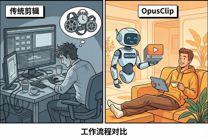 Agent 产品拆解—OpusClip：不是剪辑工具，而是你的 AI 剪辑总监